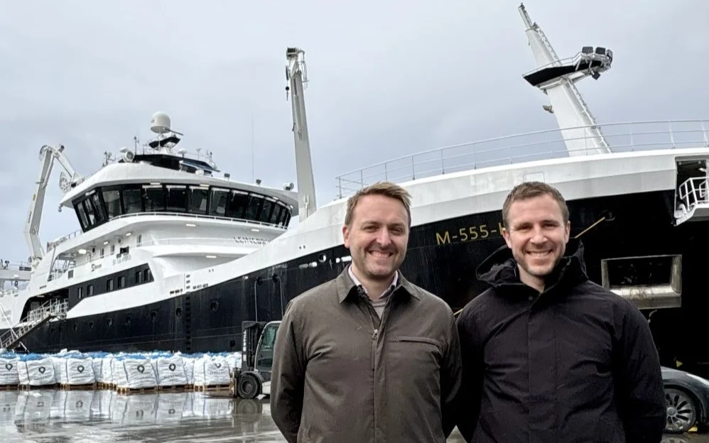 Tore Saeten Opsvik Vegard Hjelvik Skipsteknisk nye Leinebris foto Marius