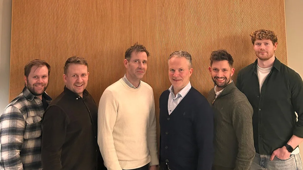 Fra Venstre Sigmar Orn Hilmarsson Sigurpall Hjorvar Arnason Jon Kjartan Jonsson Siggi Olason Espen Rorvik og Sigurd Lillebo foto Optimar