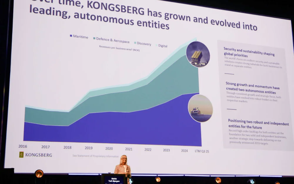 Mette Toft Bjorgen CFO Kongsberg Maritime Bors og Bacaloa 2026 foto Ogne