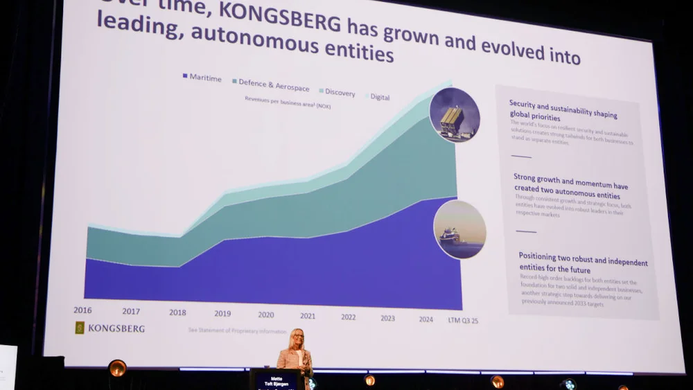 Mette Toft Bjorgen CFO Kongsberg Maritime Bors og Bacaloa 2026 foto Ogne