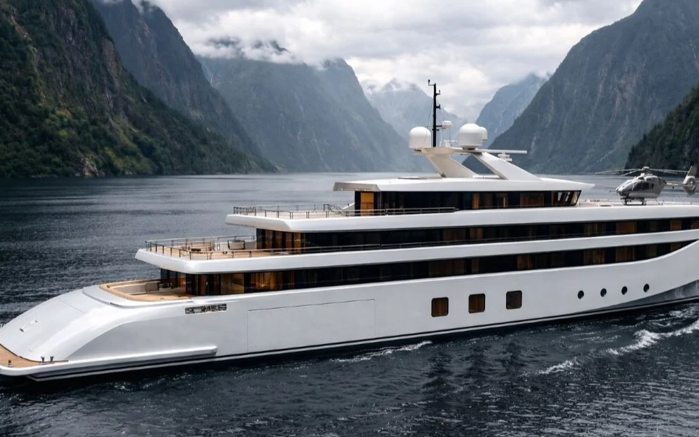 Yacht Illustrasjon Green Yard Kleven