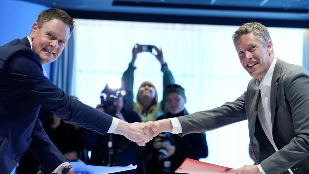 Lonnsoppgjer IKKE GJENBRUK Christian Justnes Harald Solberg Foto Heiko Junge NTB NPK