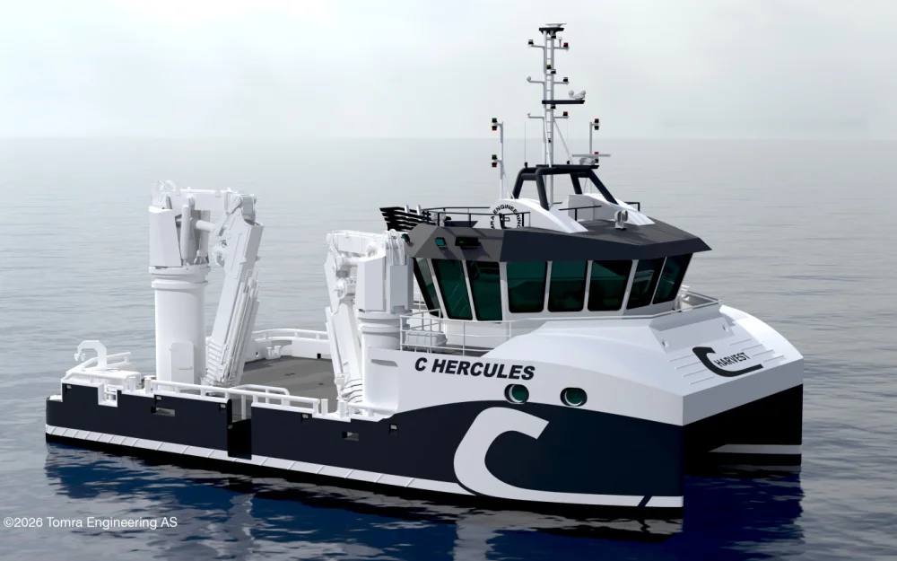 C Hercules Fwd SB TE 1 fra Slathammer Batbyggeri til Cjharvest ill Tomra Engineering