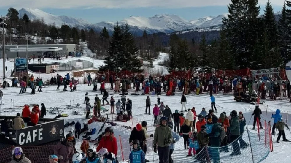 Strandafjellet Skisenter paske 2026 foto Strandafjellet skisenter