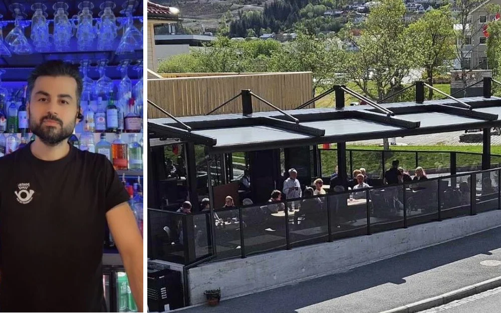 Awara Majid montasje posten restaurant og bar foto posten r og b