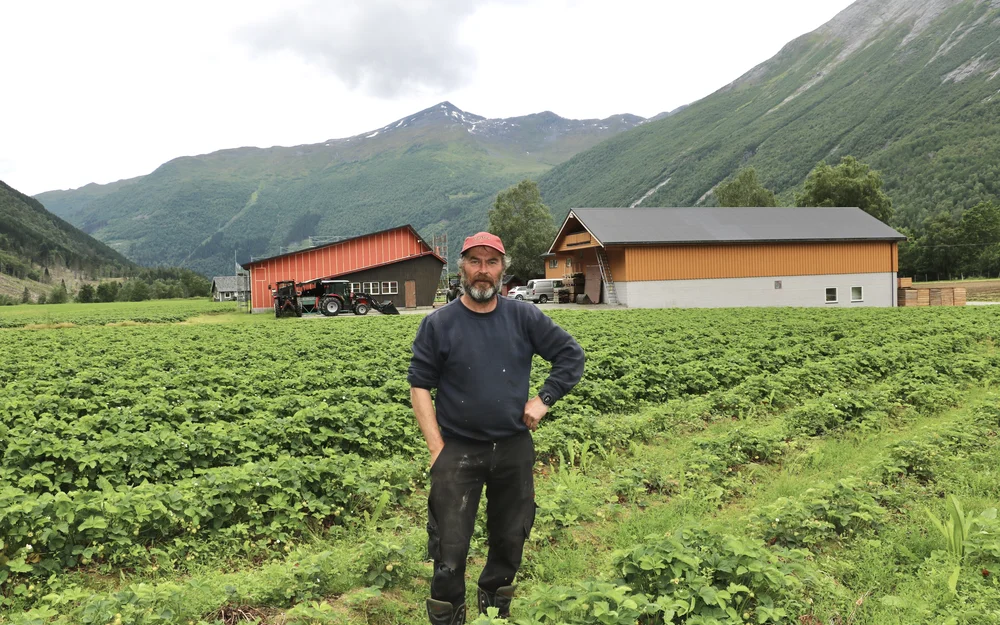 Peter Arne Døving i Valldalen foto: Kristianne