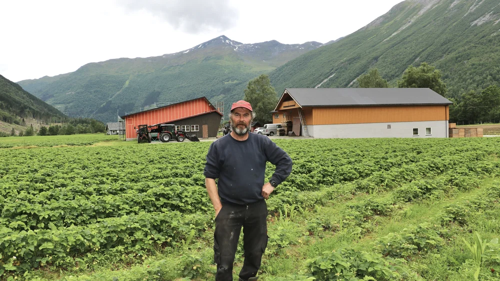Peter Arne Døving i Valldalen foto: Kristianne