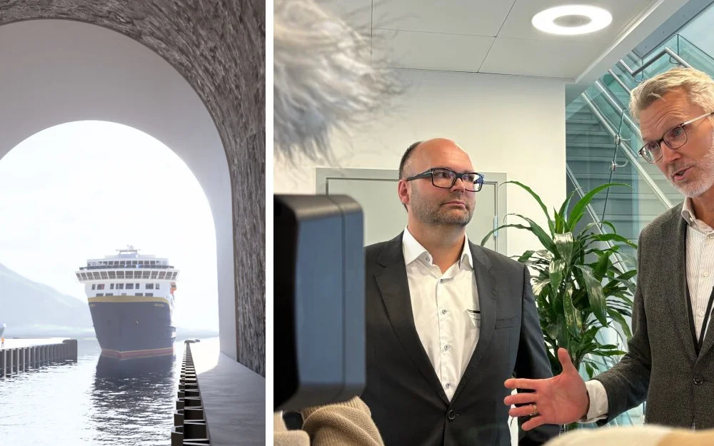 Stad skipstunnel montasje Ivar Galaaen Einar Arset kontrakt foto Marius