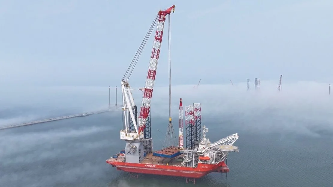 Kongsberg Maritime Cadeler installasjonsskip illustrasjon