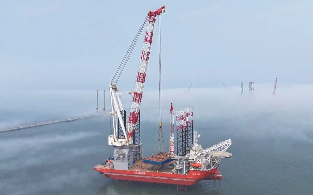 Kongsberg Maritime Cadeler installasjonsskip illustrasjon