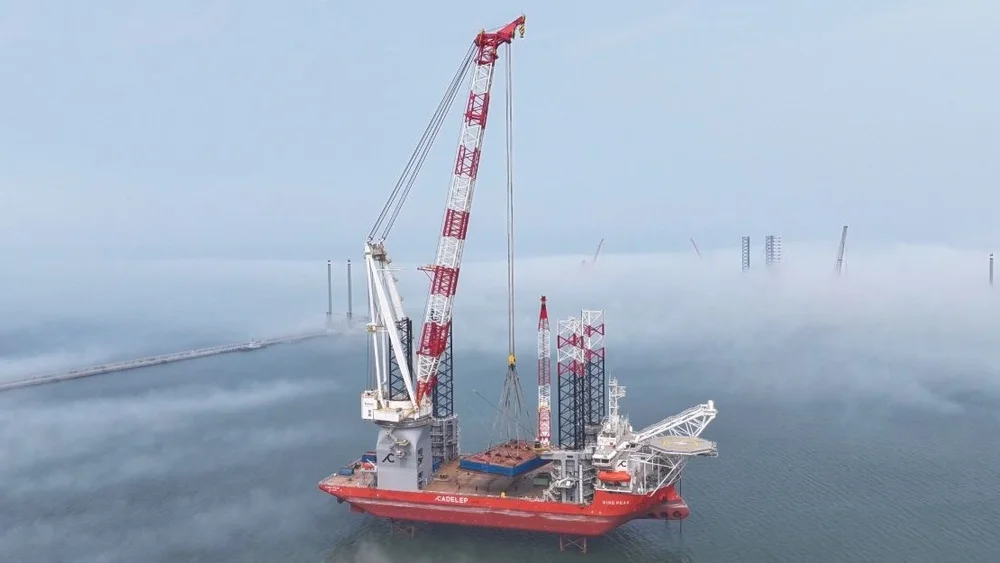Kongsberg Maritime Cadeler installasjonsskip illustrasjon