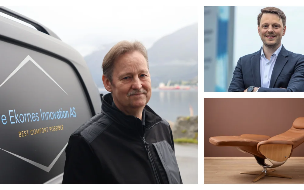 Arve Ekornes Fredrik Odegaard Nilsen Stressless Helsinki foto Ogne Ekornes Ekornes