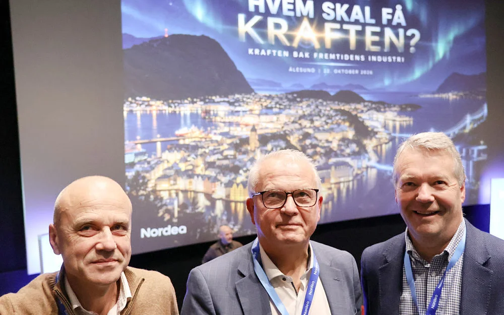 Erik Espeset Tafjord Helge Robert Midtbo Linja Olav Osvoll Tussa Nordea kraftseminar 2026 foto Ogne