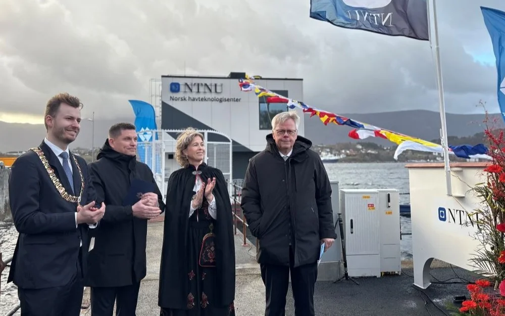 NTNU Ocean Campus dap Hakon Lykkebo Strand Trond Nydal Anne Lise Sagen Major Hans Petter Hildre foto Marius