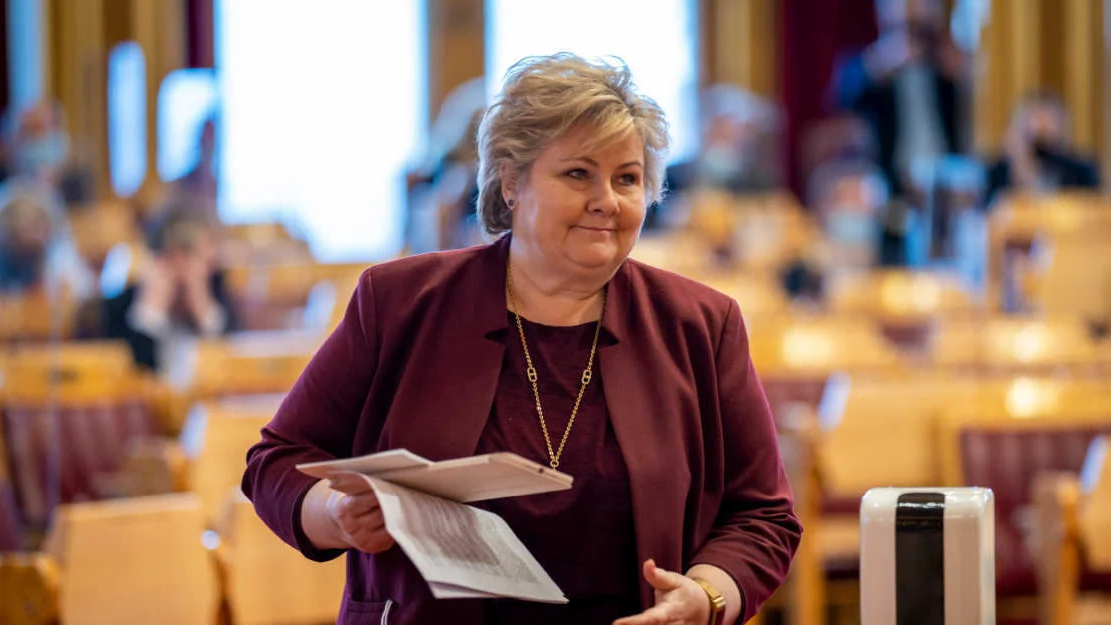 Erna Solberg foto Heiko Junge NTB