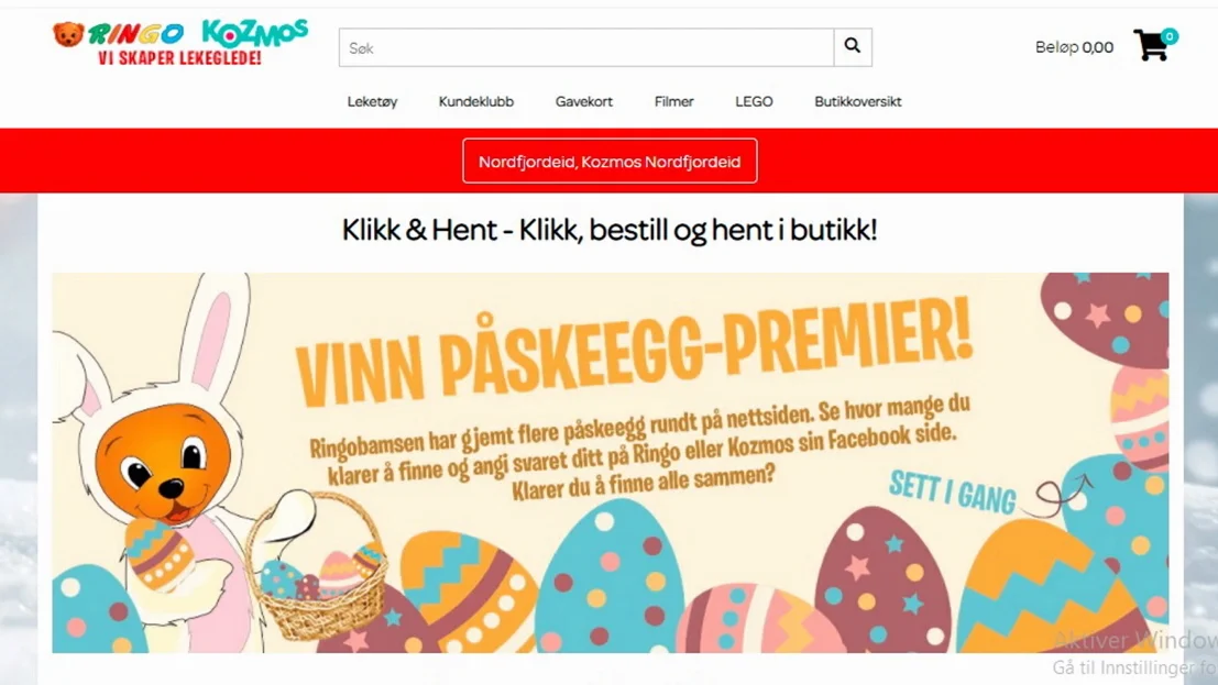 Kozmos leikebutikk skjermdump nettside 11