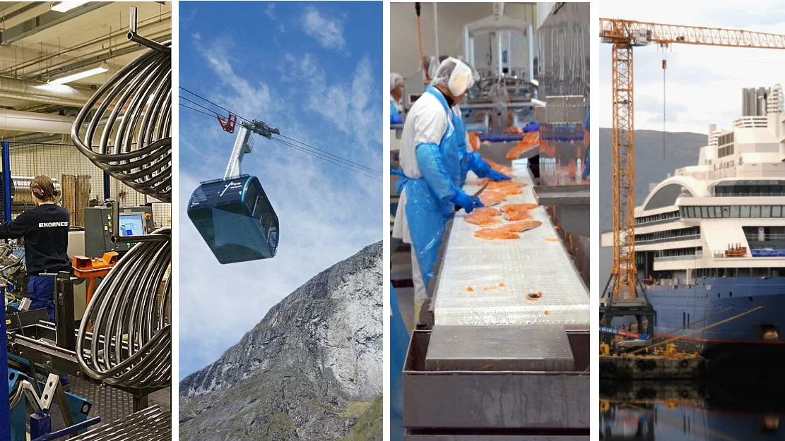 Montasje eksportnæringer eksport møbel reiseliv sjømat maritim