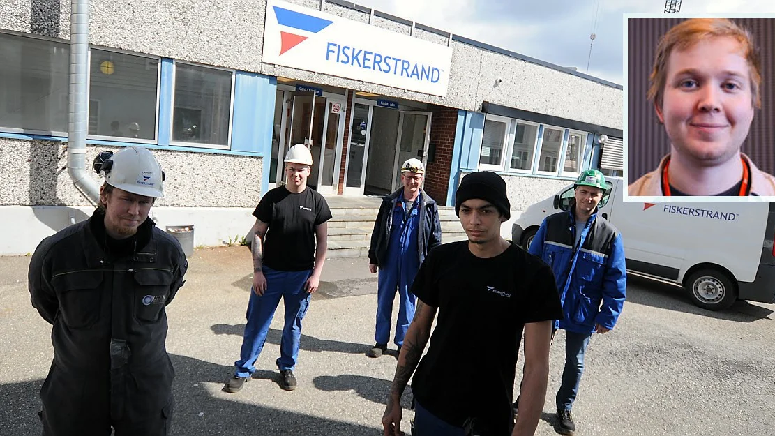 Lærlingar lærlinger fiskerstrand verft innfelt mats monsen fagforbundet 11