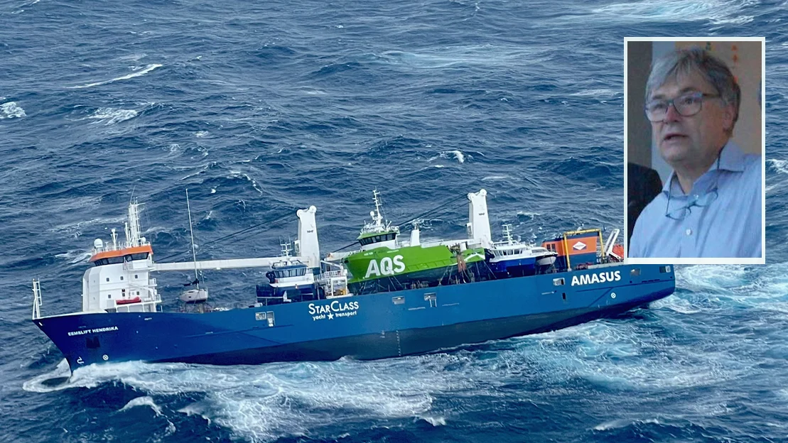 Lasteskip nødmelding innfelt nils roar hareide foto redningshelikopter hrs sør norge 111