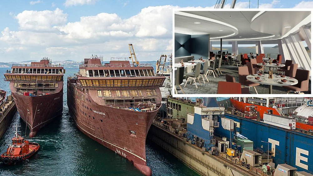 Havila capella castor sjøsetting innfelt restaurant foto tersan 111