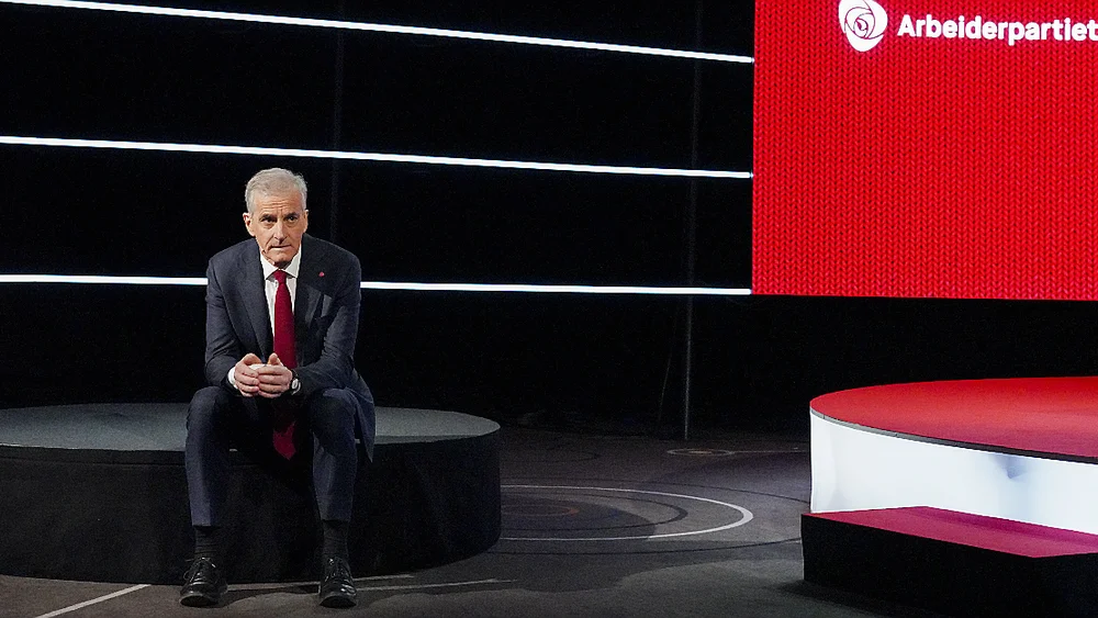 Jonas gahr støre landsmøte 2021 foto npk ntb