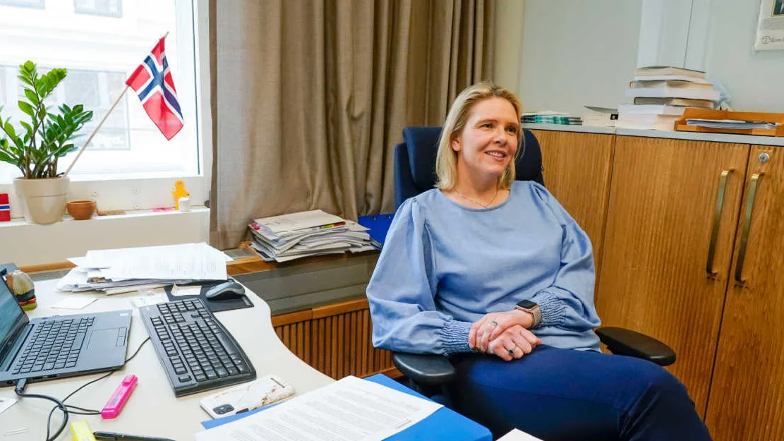 Påtroppande leiar Sylvi Listhaug i Frp er fornøgd med at det er fleirtal på Stortinget for å etablere norsk produksjon av viktige legemiddel Foto Lise Åserud NTB NPK