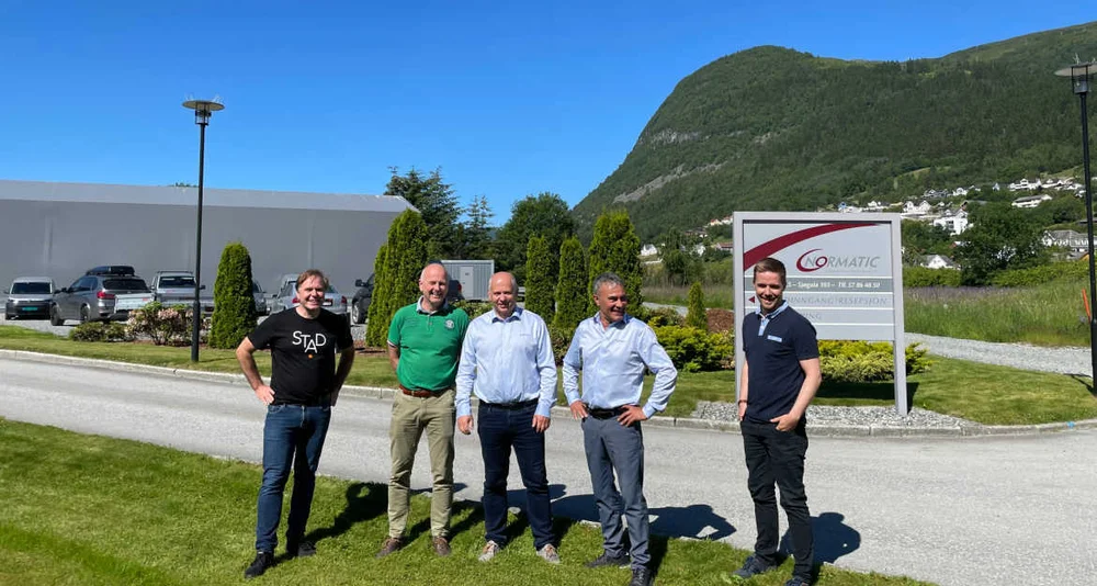 Alfred Bjørlo Stad kommune Trond Haavik Segel AS Einar Løken Normatic AS Hans Inge Solheim Normatic AS og Øystein Nes Inviro AS foto Normatic