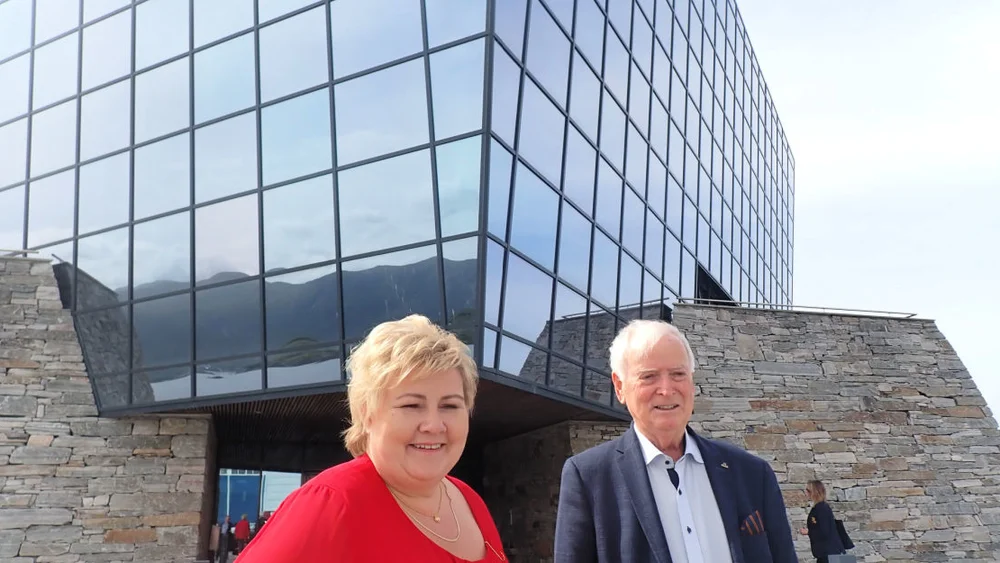 Erna Solberg Per Sævik foto Ogne