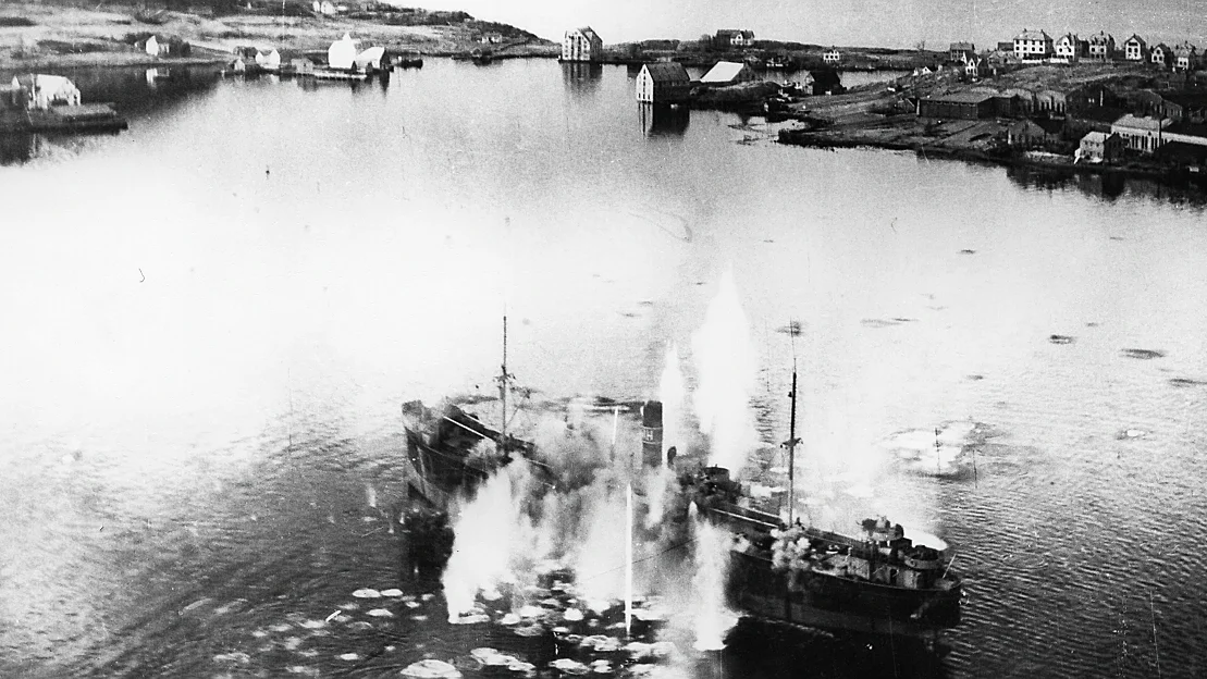 Daa den trygge skipsleia vart ei slagmark