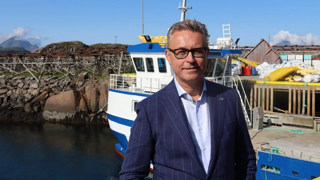 Fiskeriministeren til A Alesund