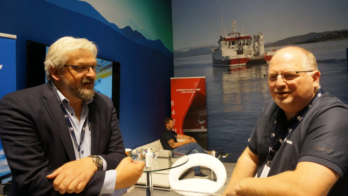 Roy Frostad dgl Tomra Engineering Lasse Stokkeland Salthammer Båtbyggeri Aqua Nor 2021 foto Ogne