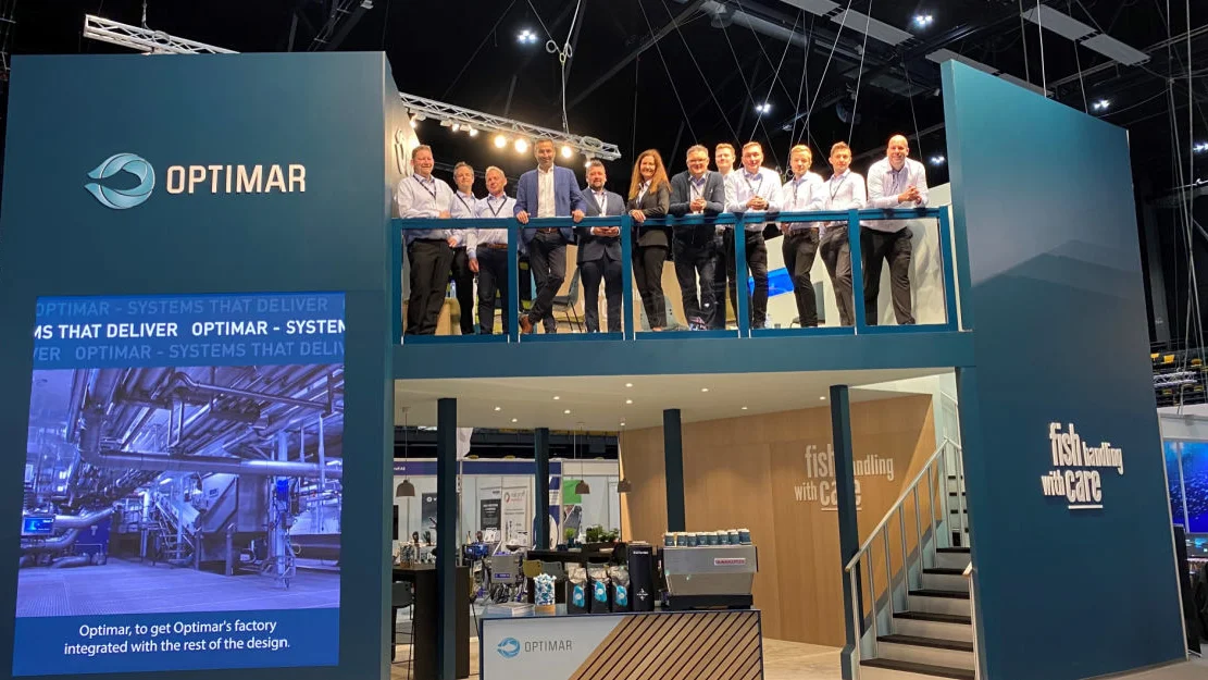 Optimarstand på Aqua Nor 2021 foto Optimar