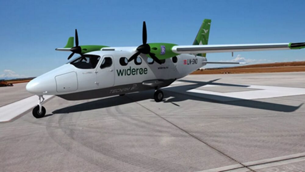 Tecnam p volt Foto Widerøe