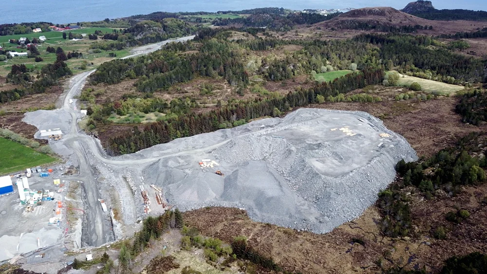 Nordøyvegen masselager stein foto Møre og Romsdal fylkeskommune 11