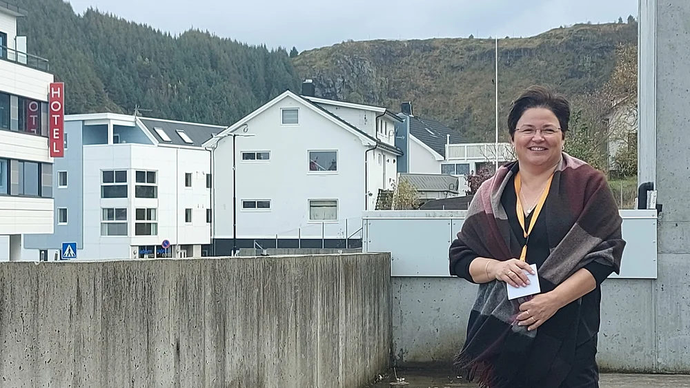 Merethe Hjertæ Flusund zipline