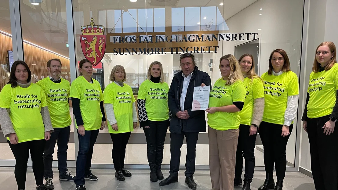Streikemarkering kjetil gjøen advokatforeningen foto privat 11