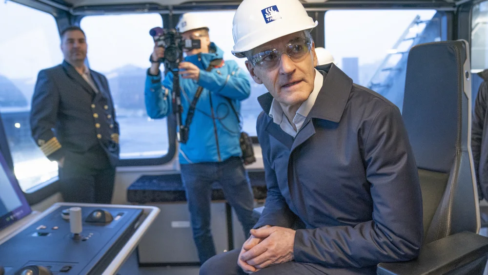 Jonas gahr støre yara birkeland foto Torstein Bøe NTB 22