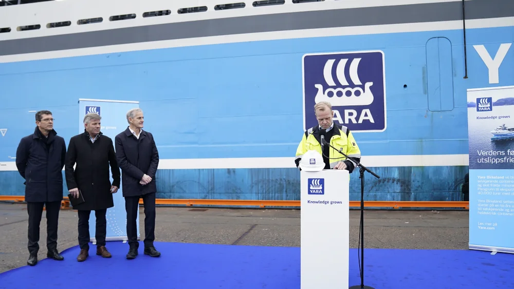 Jonas gahr støre yara birkeland foto Torstein Bøe NTB 33