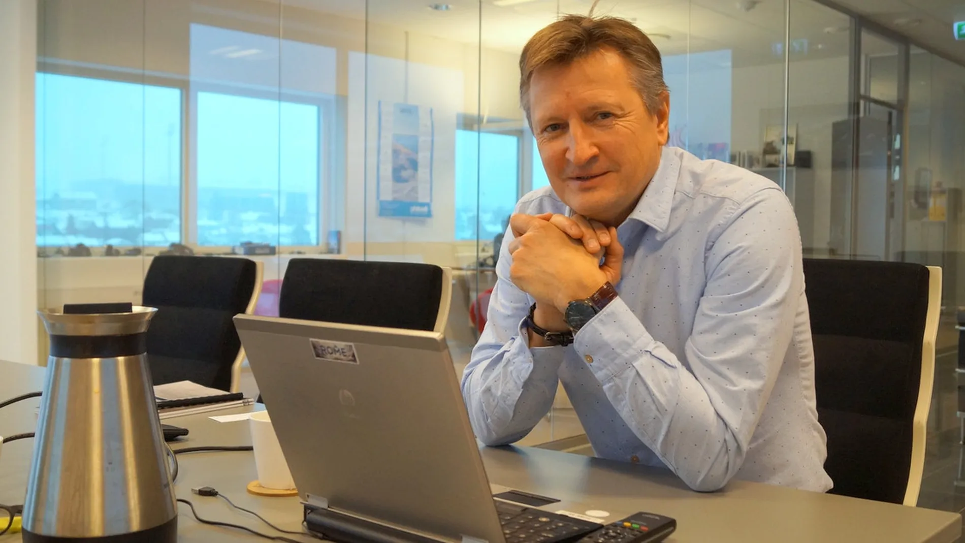 Med Madeleine Albright paa laget