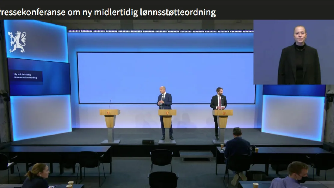 Lønnsstøtteordningpressekonferansne 17 des