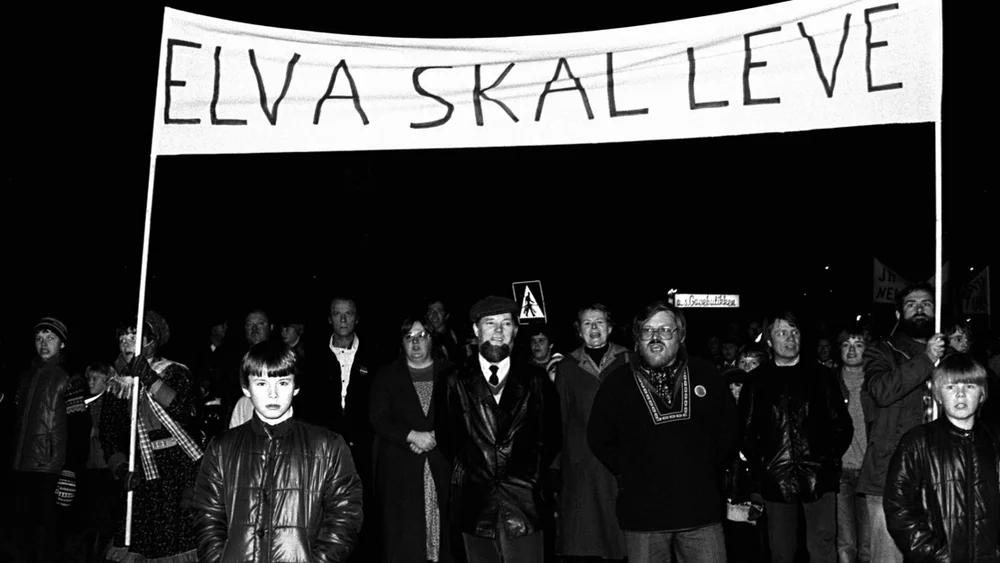 Alta vassdraget IKKE GJENBRUK aksjon foto ntb