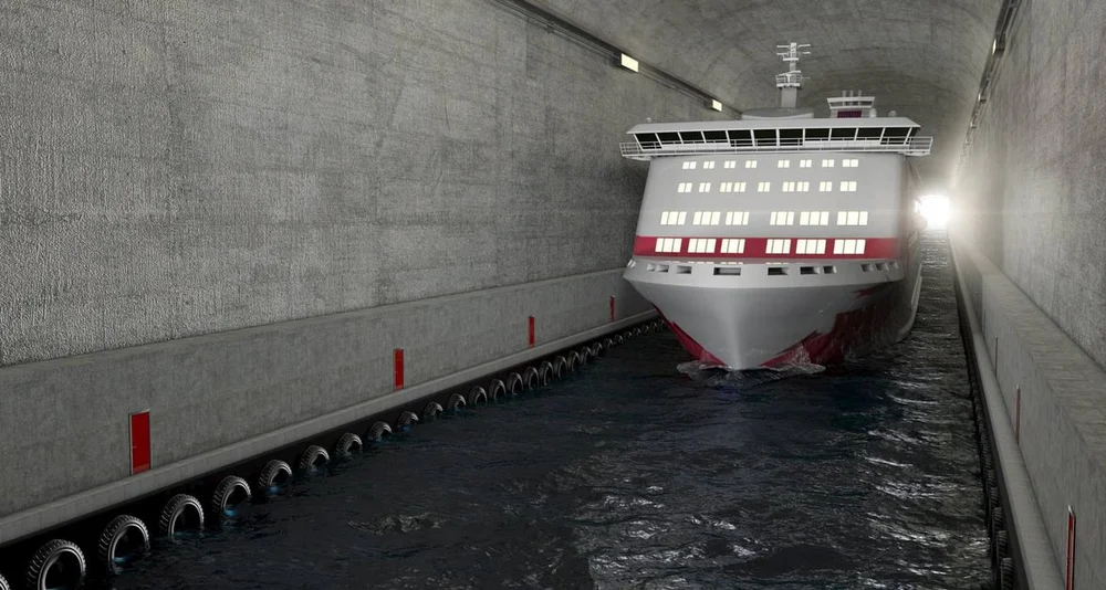 Startsignal for Stad skipstunnel