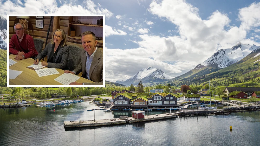 Sagafjord hotell dronefoto innfelt Jon Ketil Gjørtz Wenke E Gjørtz Stephen Meinich Bache foto classic norway 11