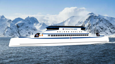 Torghatten Vestfjorden ferje på hydrogen Ill Norwegian Ship Design