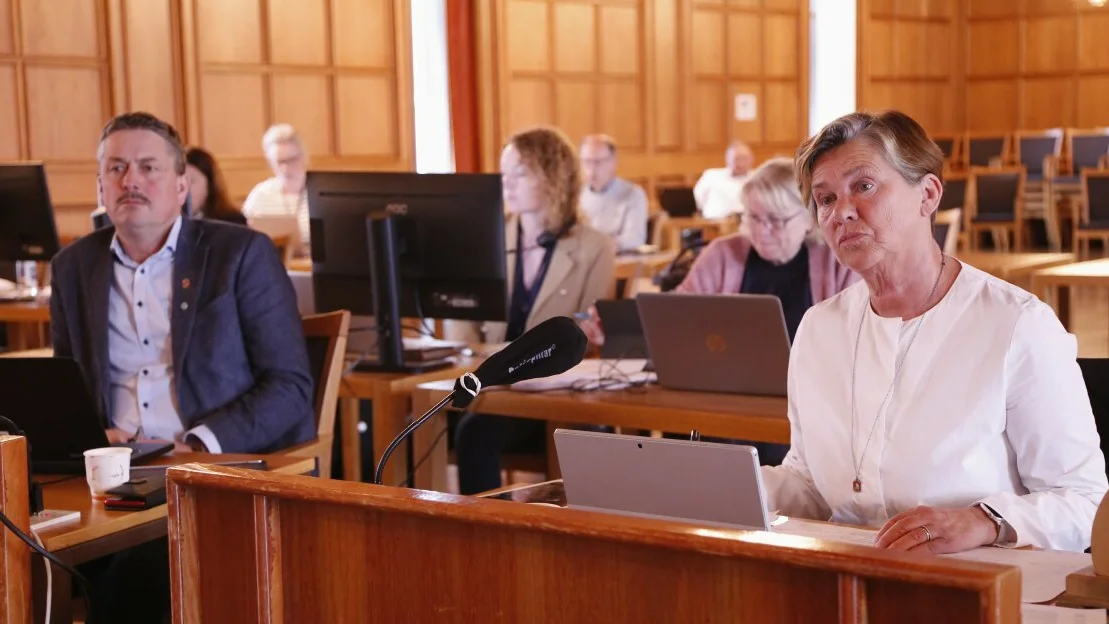 Eva vinje aurdal vebjørn krogsæter bystyresalen foto ålesund kommune 11
