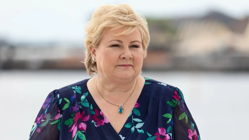 Erna Solberg portrett