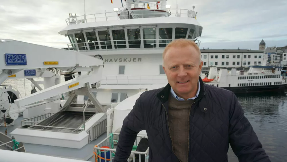 Henning Veibust ombord på Havskjer foto Ogne