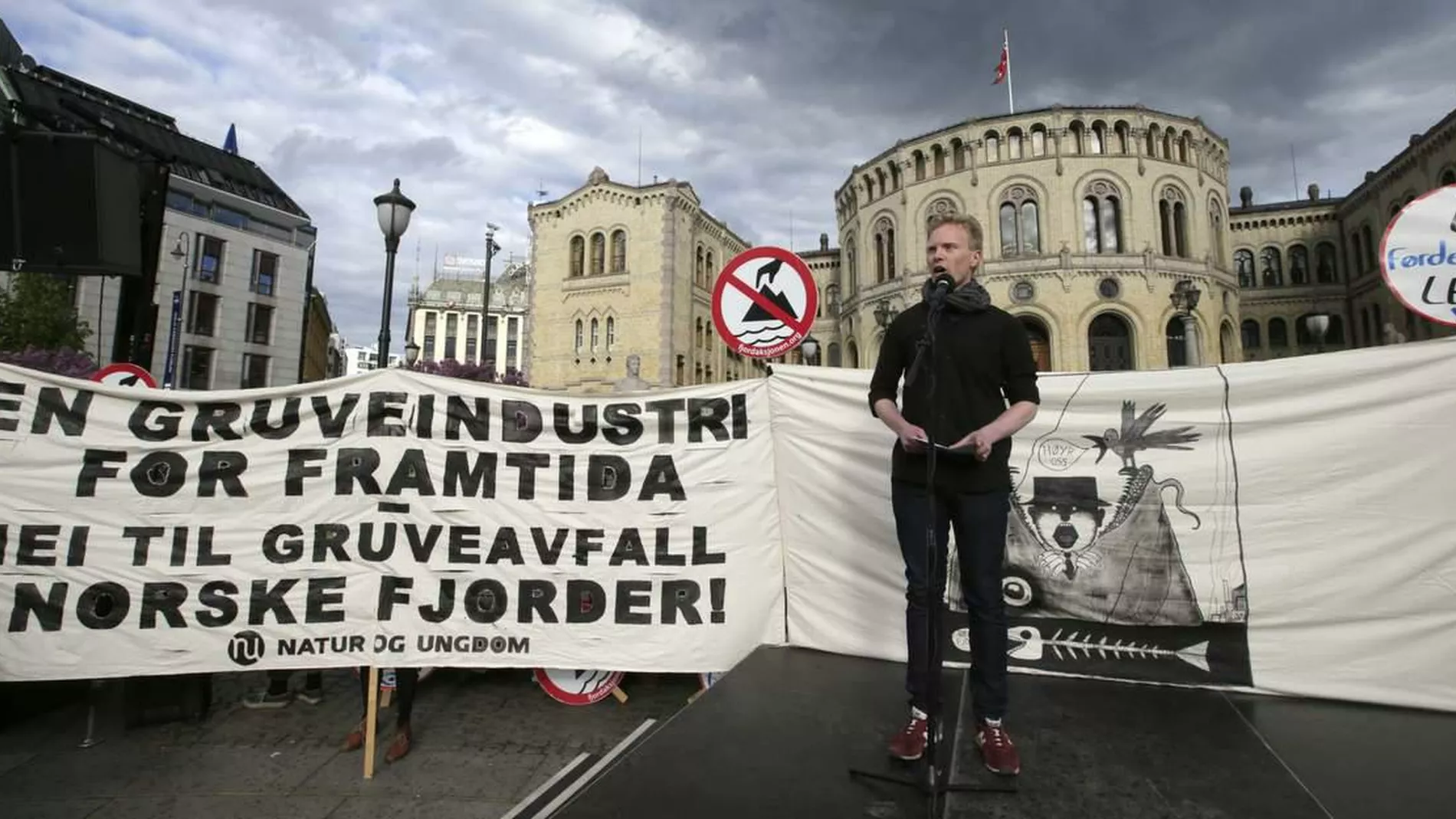 Groene parti vil gjere gruveslam til stemmeagn