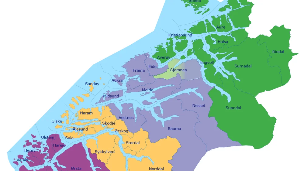 Fire kommunar i Moere og Romsdal