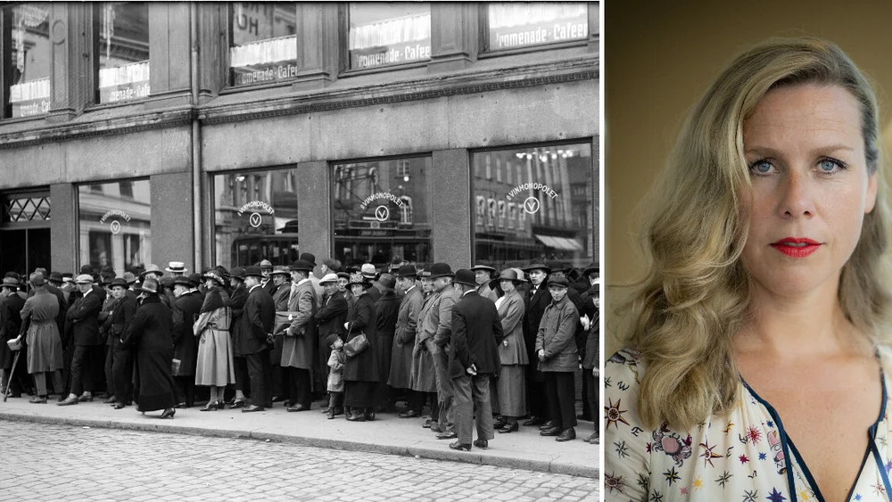 Vinmonopolet montasje ingvild tennfjord IKKE GJENBRUK Hermann Christian Neupert Mittet Co Nasjonalbiblioteket Ole Berg Rusten NTB NPK